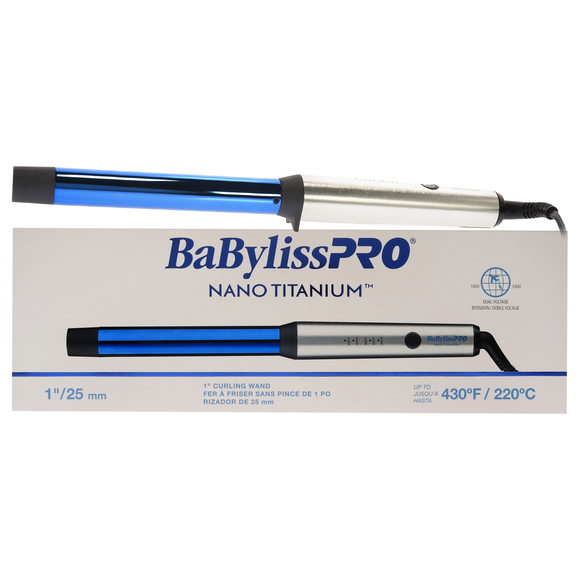 Pro Nano Titanium Curling Wand BNTW100NUC by BaBylissPRO Inch